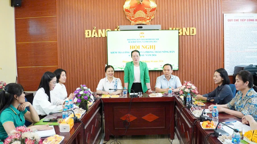 CHỦ TỊCH HỘI NÔNG DÂN THÀNH PHỐ HÀ NỘI LÀM VIỆC TẠI PHƯỢNG DỰC: ĐẨY MẠNH CHUYỂN ĐỔI SỐ, NHÂN RỘNG MÔ HÌNH KINH TẾ HIỆU QUẢ