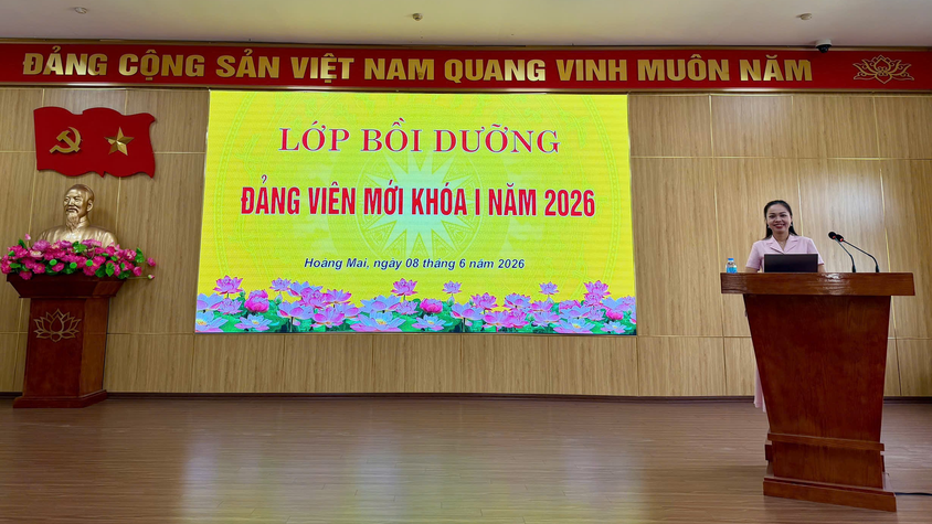 KHAI GIẢNG LỚP BỒI DƯỠNG ĐẢNG VIÊN MỚI KHÓA I NĂM 2026