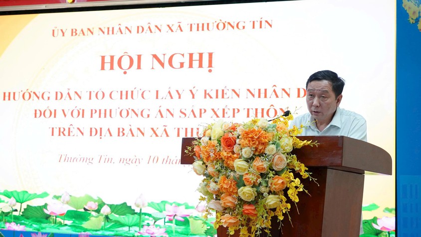 Xã Thường Tín lấy ý kiến nhân dân về việc sắp xếp thôn