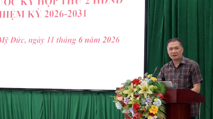 Đại biểu HĐND xã Mỹ Đức ( Tổ Đại biểu số 3)  tiếp xúc cử tri trước Kỳ họp thứ hai HĐND xã khóa II, nhiệm kỳ 2026 - 2031