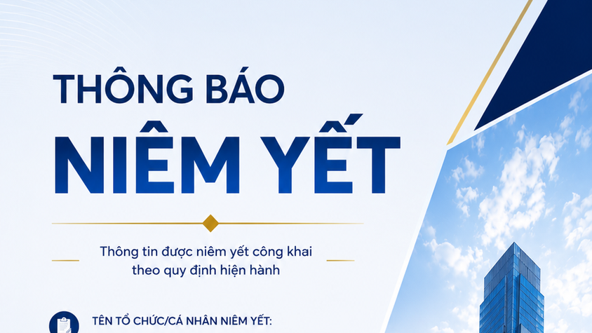 Niêm yết thông báo giải quyết hồ sơ đề nghị cấp lại Giấy chứng nhận quyền sử dụng đất
