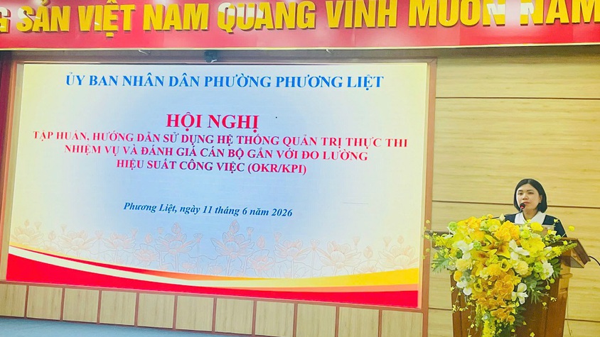 PHƯỜNG PHƯƠNG LIỆT: ĐỔI MỚI CÔNG TÁC ĐÁNH GIÁ CÁN BỘ QUA ĐÀO TẠO, ỨNG DỤNG PHƯƠNG PHÁP OKR/KPI TRÊN HANOIWORK