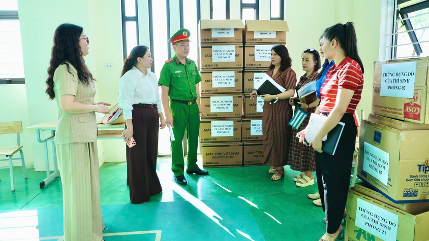 Công an xã Phú Nghĩa bảo đảm an ninh, an toàn cho Kỳ thi tốt nghiệp THPT năm 2026