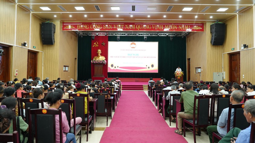 UBMTTQ VIỆT NAM XÃ THANH OAI TỔ CHỨC TUYÊN TRUYỀN LUẬT THỦ ĐÔ NĂM 2026 VÀ CHỈ THỊ SỐ 11-CT/TU CỦA BAN THƯỜNG VỤ THÀNH ỦY HÀ NỘI