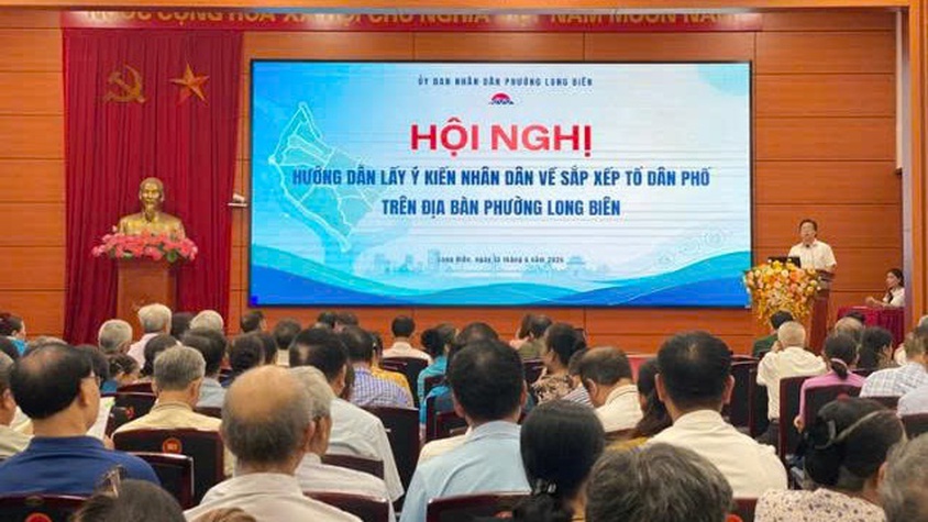 Phường Long Biên hướng dẫn lấy ý kiến Nhân dân về việc sắp xếp tổ dân phố