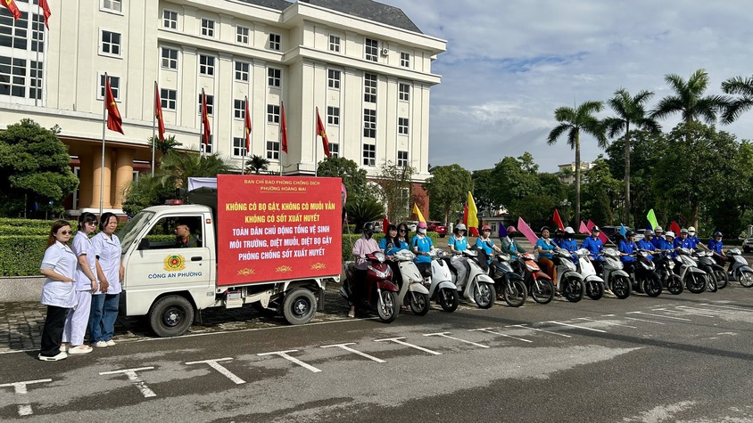  PHƯỜNG HOÀNG MAI HƯỞNG ỨNG NGÀY ASEAN PHÒNG, CHỐNG SỐT XUẤT HUYẾT 15/6