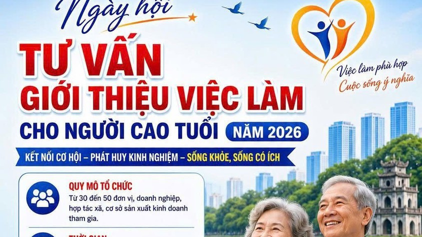 NGÀY HỘI TƯ VẤN, GIỚI THIỆU VIỆC LÀM CHO NGƯỜI CAO TUỔI NĂM 2026: MỞ RỘNG CƠ HỘI VIỆC LÀM, PHÁT HUY GIÁ TRỊ KINH NGHIỆM