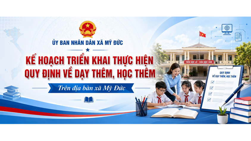 Chấn chỉnh và đưa hoạt động dạy thêm, học thêm trên địa bàn xã Mỹ Đức đi vào nền nếp