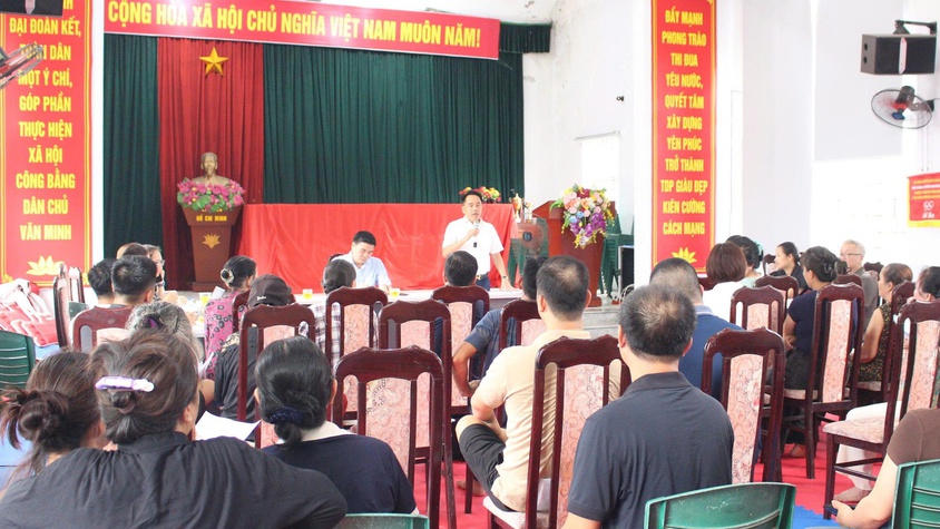 Phường Chương Mỹ vận động, đối thoại và tiếp thu ý kiến nhân dân về phương án bồi thường, hỗ trợ, tái định cư thực hiện dự án cải tạo, nâng cấp Quốc lộ 6 tại TDP Phượng Bãi và Yên Phúc