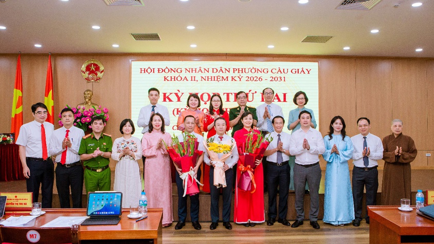 Kỳ họp chuyên đề HĐND phường Cầu Giấy thông qua nhiều quyết sách quan trọng, kiện toàn tổ chức bộ máy