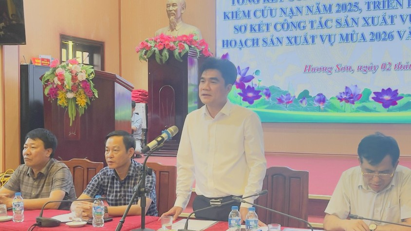 Hương Sơn: Chủ động từ sớm, từ xa trong phòng, chống thiên tai; thúc đẩy sản xuất nông nghiệp bền vững