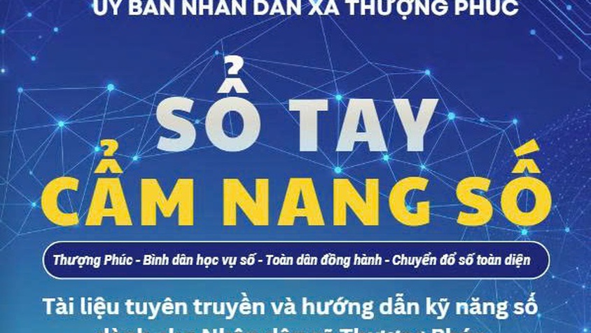 UBND xã Thượng Phúc ra mắt Sổ tay Cẩm nang số, đưa tri thức số đến gần người dân