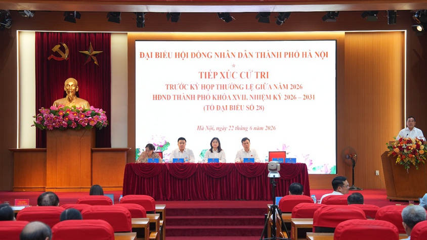 Đại biểu HĐND thành phố Hà Nội – đơn vị bầu cử số 28 tiếp xúc cử tri trước kỳ hợp thường lệ giữa năm