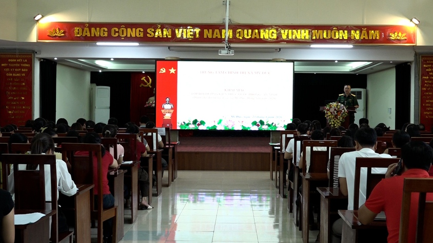 Xã Mỹ Đức khai mạc lớp bồi dưỡng kiến thức quốc phòng và an ninh đối tượng 4 năm 2026