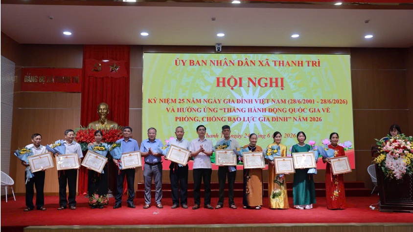 XÃ THANH TRÌ TỔ CHỨC KỶ NIỆM 25 NĂM NGÀY GIA ĐÌNH VIỆT NAM VÀ HƯỞNG ỨNG THÁNG HÀNH ĐỘNG QUỐC GIA VỀ PHÒNG, CHỐNG BẠO LỰC GIA ĐÌNH NĂM 2026