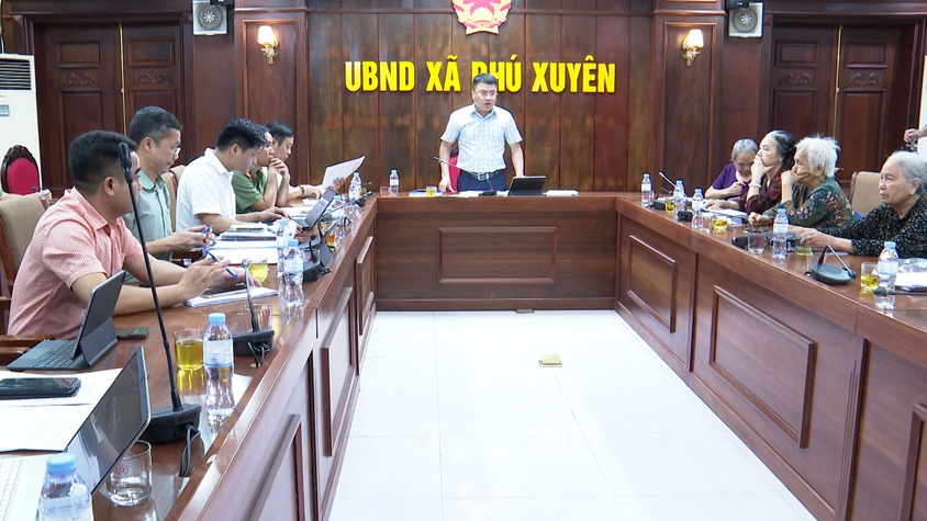 Xã Phú Xuyên tuyên truyền, vận động các hộ gia đình bàn giao mặt bằng thực hiện Dự án nâng cấp Bệnh viện Đa khoa Phú Xuyên