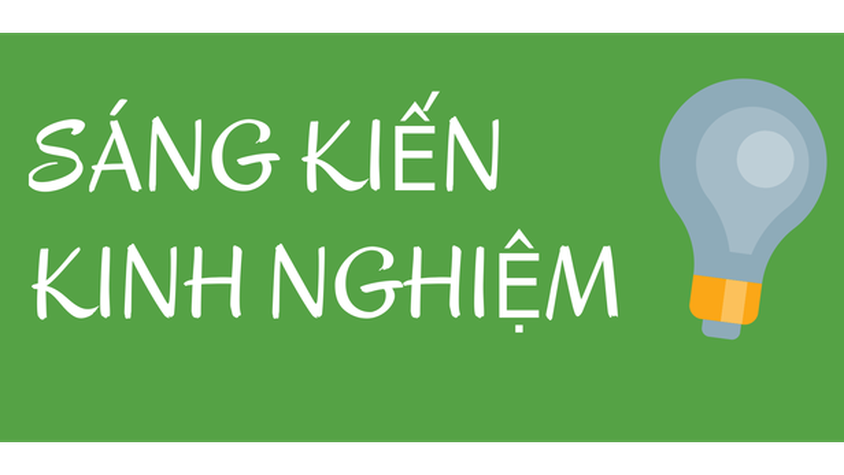 Công khai sáng kiến kinh nghiệm