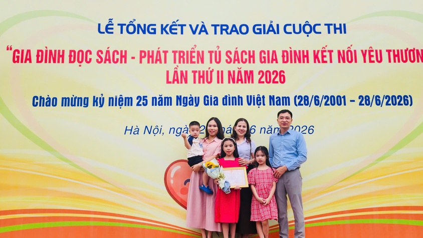Phường Chương Mỹ giành giải Khuyến khích Cuộc thi “Gia đình đọc sách - Phát triển tủ sách gia đình kết nối yêu thương” lần thứ II