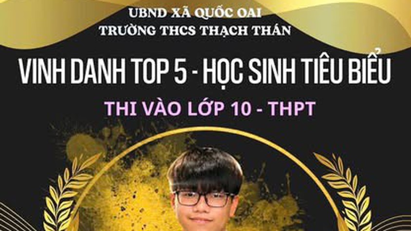 TRƯỜNG THCS THẠCH THÁN VINH DANH HỌC SINH ĐẠT THÀNH TÍCH XUẤT SẮC TRONG KỲ THI VÀO LỚP 10 NĂM HỌC 2026–2027