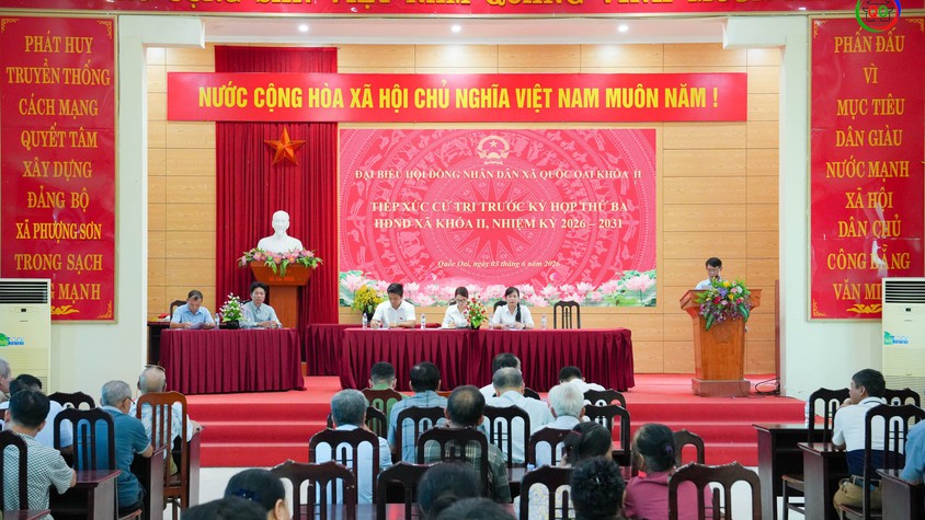 TỔ ĐẠI BIỂU SỐ 05 HĐND XÃ QUỐC OAI TIẾP XÚC CỬ TRI TRƯỚC KỲ HỌP THỨ BA, HĐND XÃ KHÓA II NHIỆM KỲ 2026 – 2031