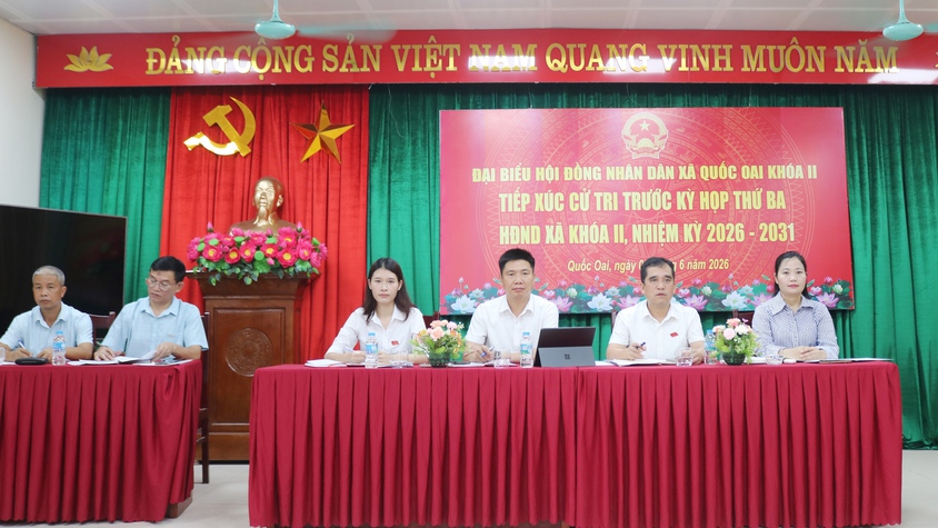 TỔ ĐẠI BIỂU SỐ 6 HĐND XÃ QUỐC OAI LẮNG NGHE TÂM TƯ, NGUYỆN VỌNG CỬ TRI TRƯỚC KỲ HỌP THƯỜNG LỆ GIỮA NĂM 2026