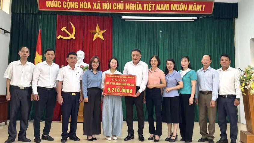 Xã Phúc Lộc hoàn thành vượt chỉ tiêu vận động ủng hộ Quỹ 