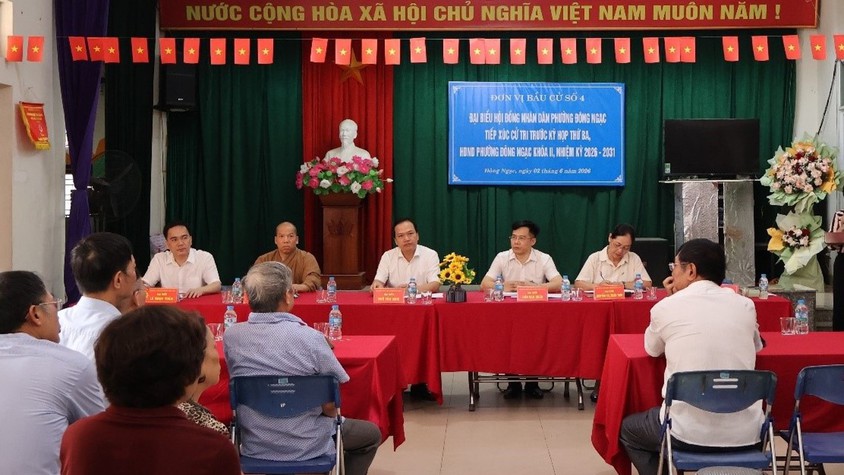 Hội nghị tiếp xúc cử tri với đại biểu HĐND phường trước kỳ họp thứ Ba HĐND phường Đông Ngạc, nhiệm kỳ 2026-2031