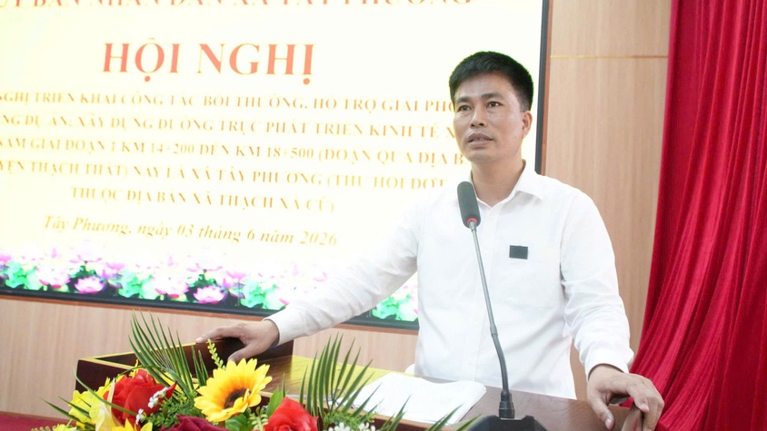 Tây Phương tuyên truyền, phổ biến chính sách thu hồi đất thực hiện dự án đường trục phát triển kinh tế - xã hội Bắc - Nam