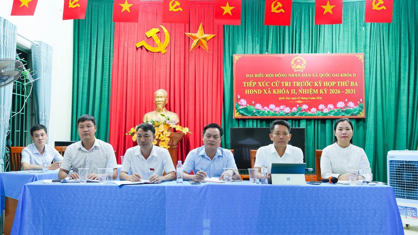 Tổ đại biểu số 7 HĐND xã Quốc Oai đã có buổi tiếp xúc cử tri trước kỳ họp thứ ba (Kỳ họp thường lệ giữa năm 2026)