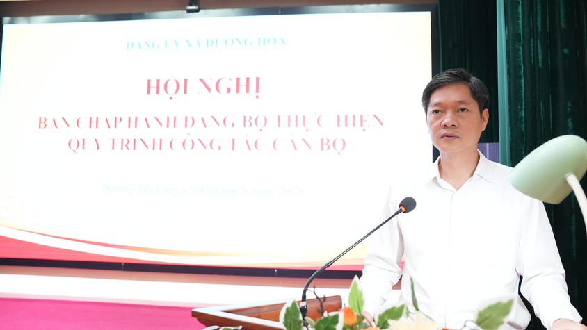 Đảng uỷ xã thực hiện quy trình công tác cán bộ 
