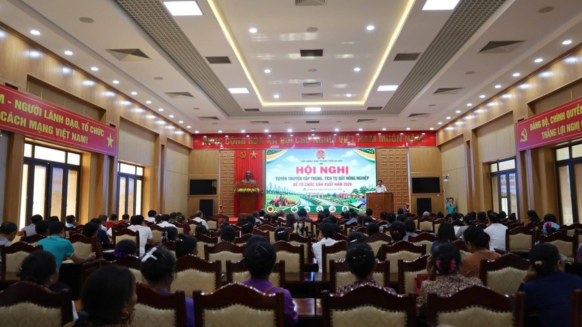 Hội Nông dân xã Quảng Oai đẩy mạnh tuyên truyền tập trung, tích tụ đất nông nghiệp năm 2026