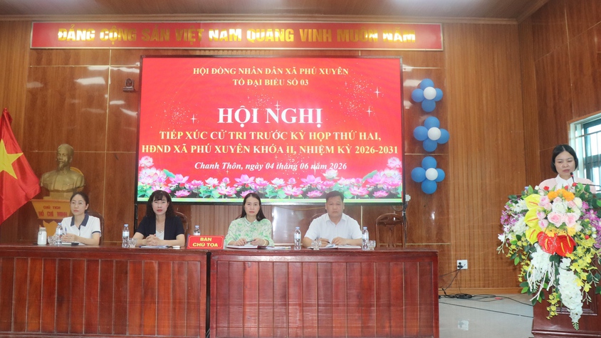 Tổ đại biểu số 3 – HĐND xã tiếp xúc cử tri trước kỳ họp thứ hai HĐND xã, nhiệm kỳ 2026 - 2031