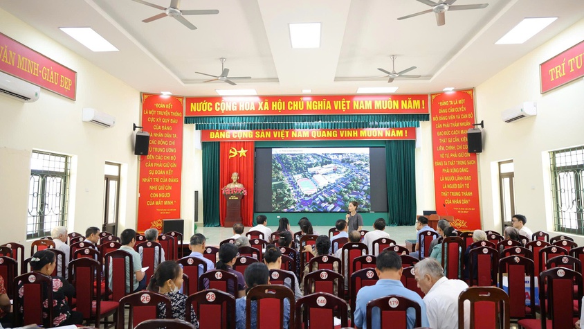 Hội nghị lấy ý kiến cơ quan, tổ chức, cá nhân và cộng đồng dân cư về đồ án: Quy hoạch tổng thể mặt bằng tỷ lệ 1/500 và phương án kiến trúc dự án: Xây dựng trường THPT