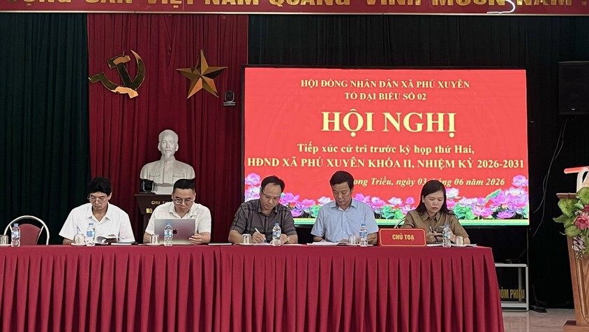 Hội nghị tiếp xúc cử tri trước Kỳ họp thứ hai HĐND xã Phú Xuyên khóa II, nhiệm kỳ 2026-2031