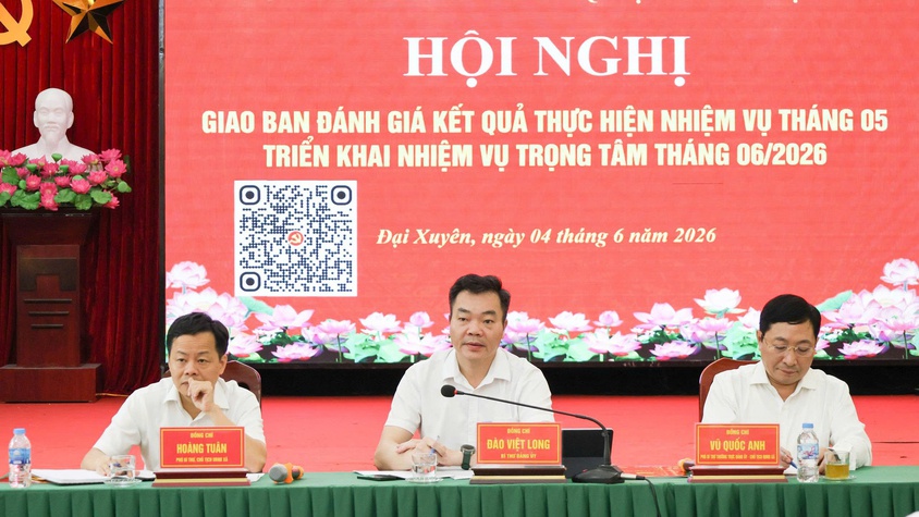 Hội nghị giao ban công tác tháng 5, triển khai nhiệm vụ trọng tâm tháng 6 năm 2026