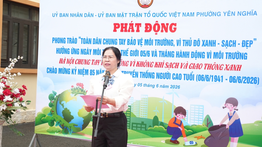 Phường Yên Nghĩa phát động phong trào toàn dân chung tay bảo vệ môi trường
