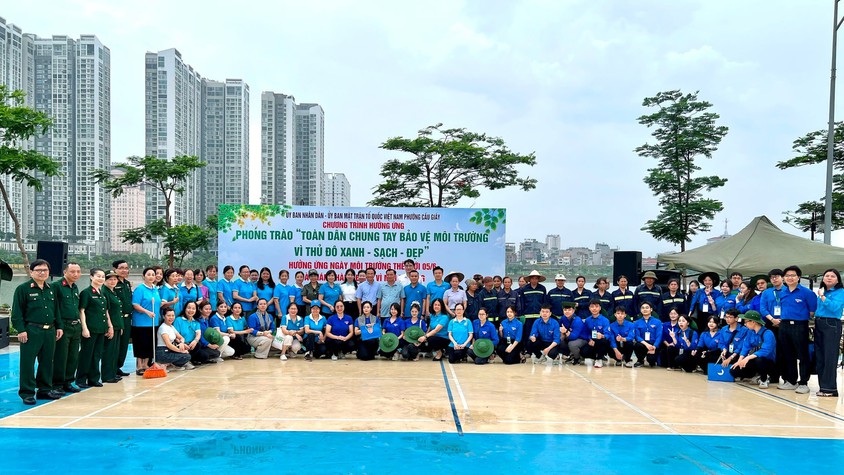 Hưởng ứng Ngày Môi trường Thế giới 2026: Phường Cầu Giấy hành động vì môi trường xanh và thích ứng biến đổi khí hậu 
