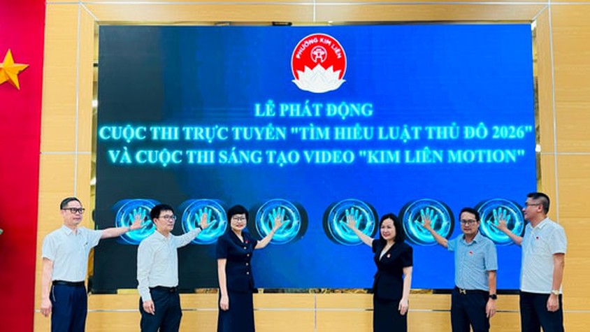 Phường Kim Liên phát động Cuộc thi trực tuyến “Tìm hiểu Luật Thủ đô năm 2026”
