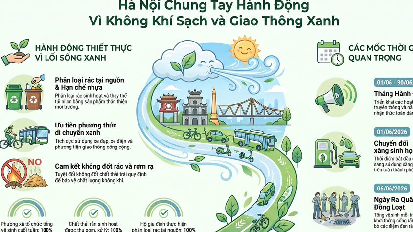 Bảo vệ môi trường để Thủ đô Hà Nội phát triển xanh và bền vững