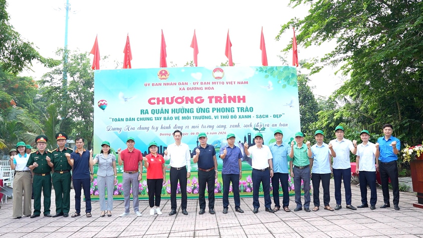Lễ ra quân hưởng ứng phong trào thi đua “Toàn dân chung tay bảo vệ môi trường, vì Thủ đô xanh - sạch - đẹp” năm 2026
