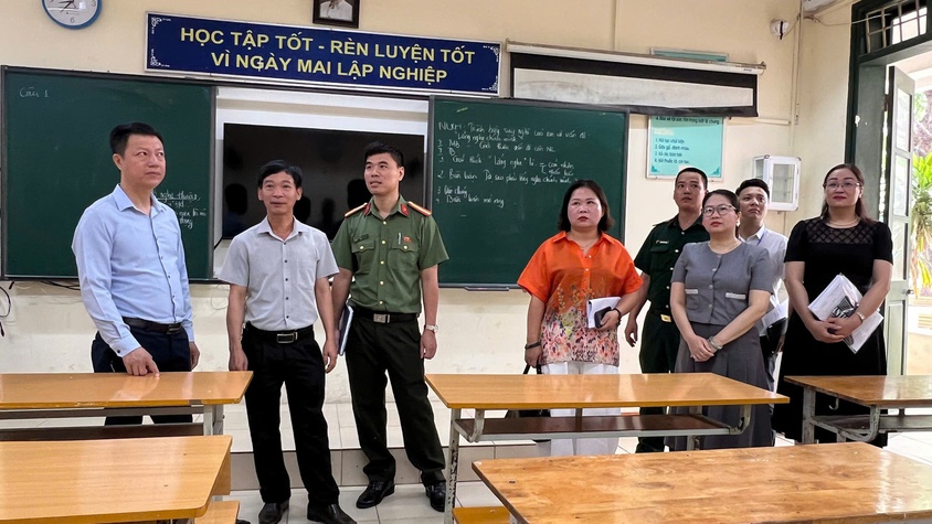 Kiểm tra cơ sở vật chất phục vụ kỳ thi tốt nghiệp Trung học phổ thông năm 2026