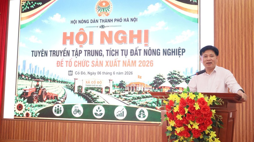 HỘI NÔNG DÂN XÃ CỔ ĐÔ TỔ CHỨC TUYÊN TRUYỀN VỀ TẬP TRUNG, TÍCH TỤ ĐẤT NÔNG NGHIỆP NĂM 2026
