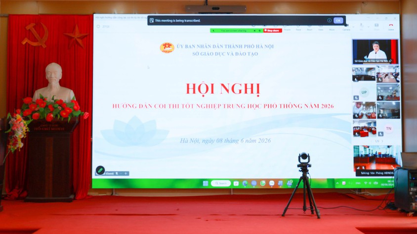 Hội nghị trực tuyến hướng dẫn công tác coi thi Kỳ thi tốt nghiệp THPT năm 2026