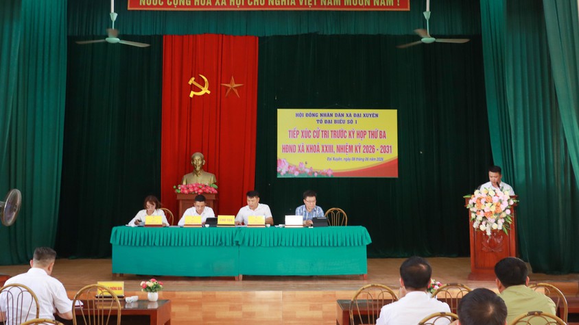 Tổ đại biểu số 1 tiếp xúc cử tri trước kỳ họp thứ ba HĐND xã khóa XXIII,Nhiệm kỳ 2026 - 2031