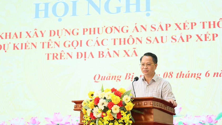 UBND xã Quảng Bị tổ chức Hội nghị triển khai xây dựng phương án sắp xếp thôn và dự kiến tên gọi các thôn sau sắp xếp trên địa bàn xã