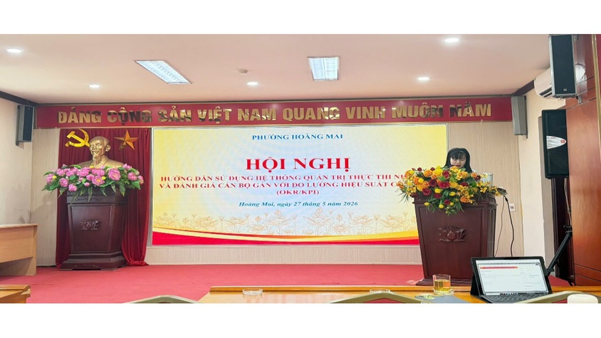 PHƯỜNG HOÀNG MAI TĂNG CƯỜNG TRIỂN KHAI HANOIWORK, TỪNG BƯỚC HOÀN THIỆN MÔ HÌNH CHÍNH QUYỀN SỐ, NÂNG CAO CHẤT LƯỢNG QUẢN LÝ, ĐIỀU HÀNH