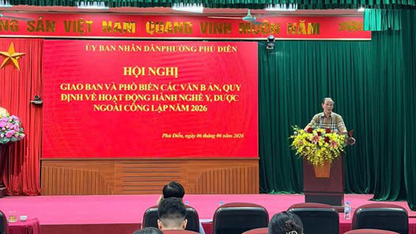 PHƯỜNG PHÚ DIỄN TỔ CHỨC HỘI NGHỊ PHỔ BIẾN CÁC QUY ĐỊNH VỀ HÀNH NGHỀ Y, DƯỢC NGOÀI CÔNG LẬP NĂM 2026