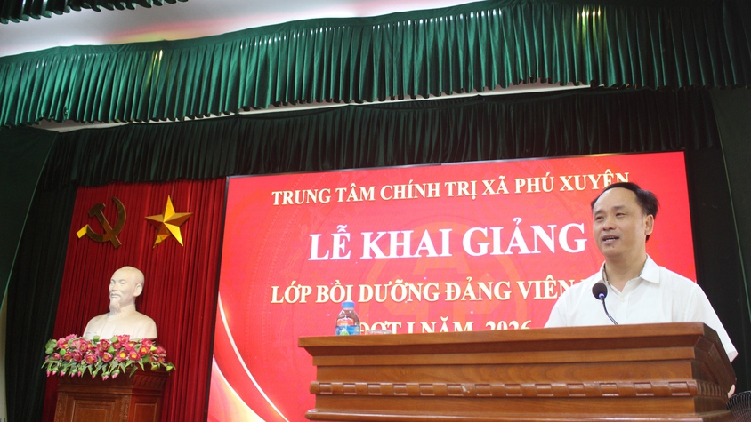 Khai giảng lớp bồi dưỡng Đảng viên mới đợt I năm 2026
