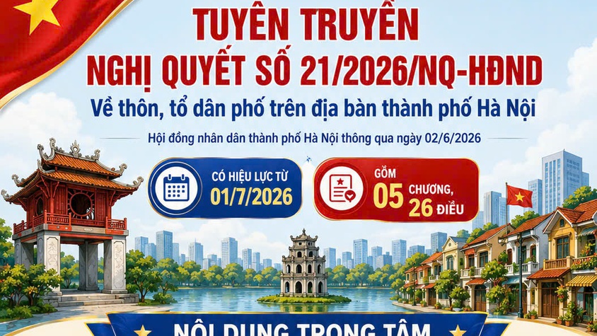 QUY ĐỊNH MỚI VỀ TỔ CHỨC, HOẠT ĐỘNG CỦA THÔN, TỔ DÂN PHỐ TỪ NGÀY 01/7/2026