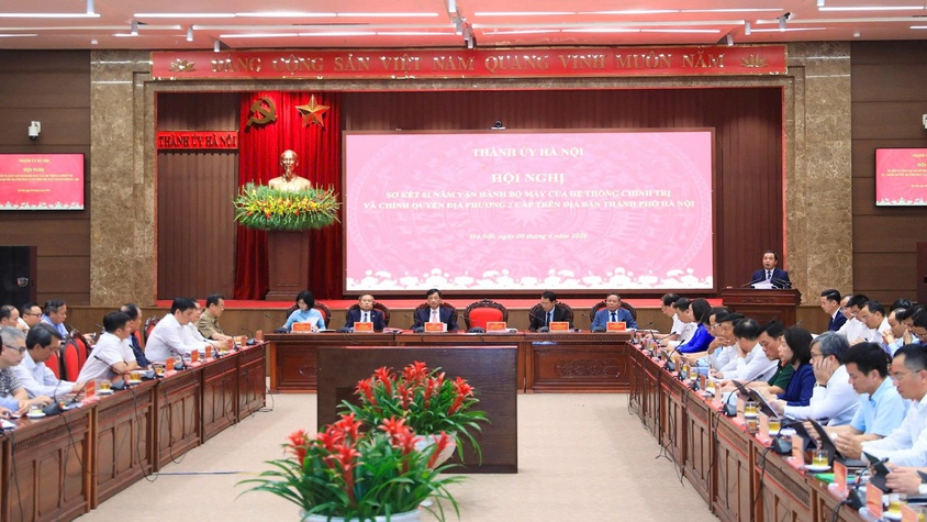Xã Quảng Bị dự hội nghị trực tuyến sơ kết một năm vận hành bộ máy của hệ thống chính trị và chính quyền địa phương hai cấp trên địa bàn thành phố Hà Nội